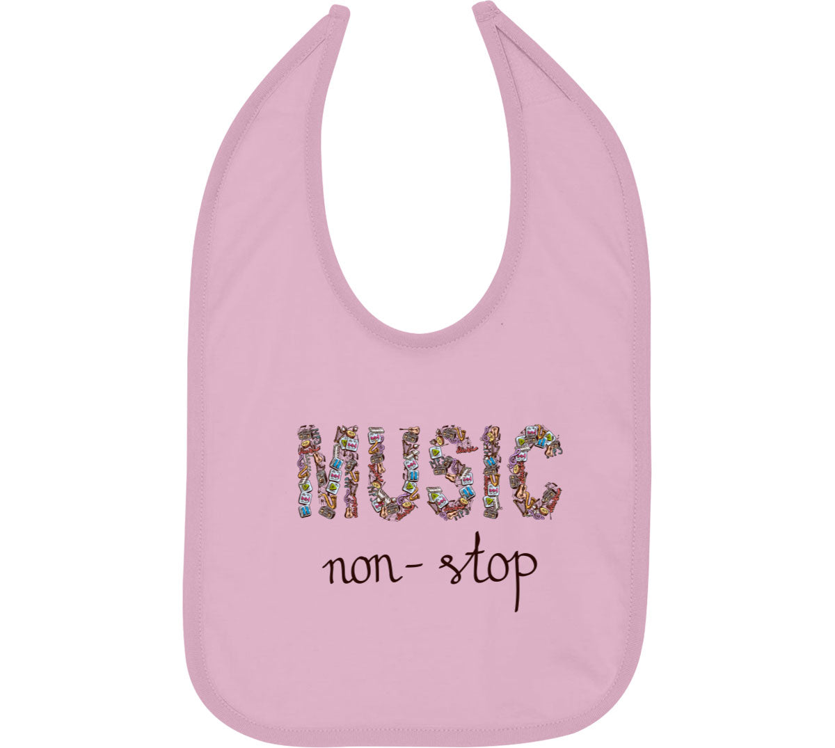 Music Non-Stop Baby Bib