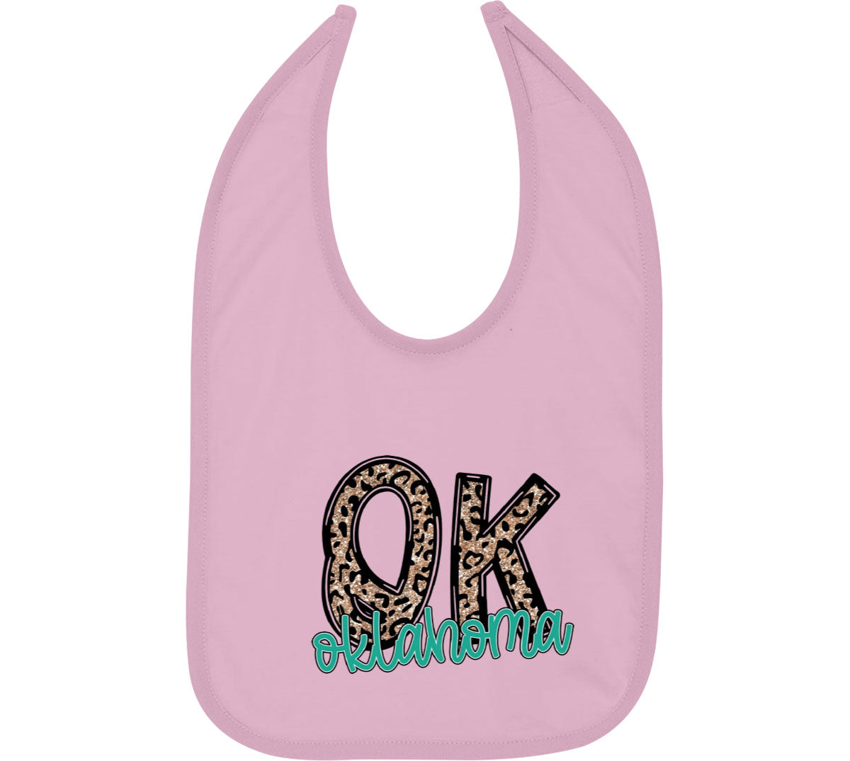 Oklahoma State Abbreviation Baby Bib