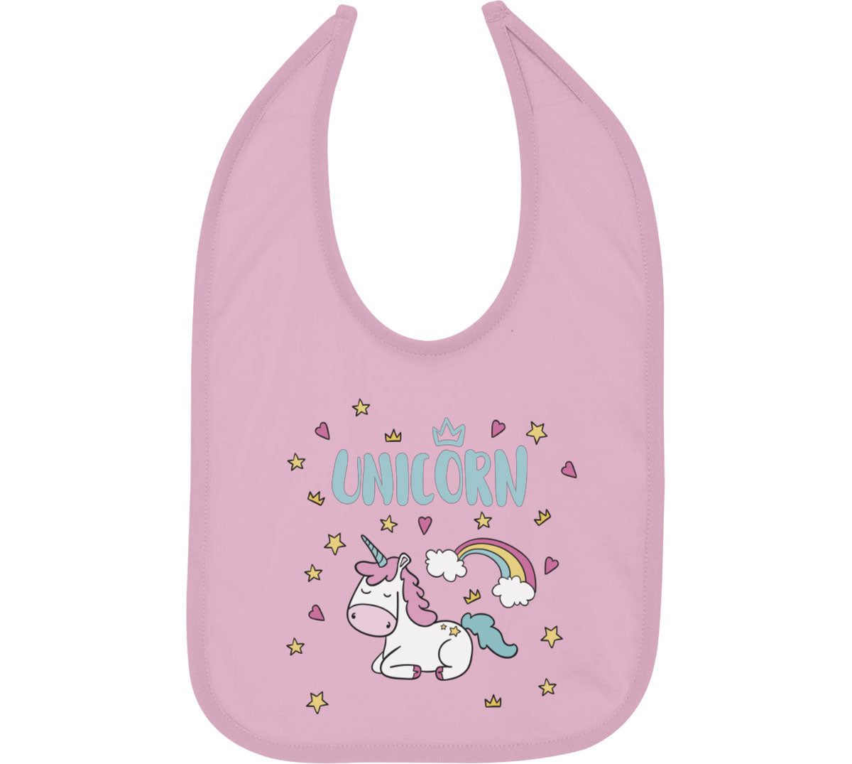 Sleeping Unicorn Baby Bib