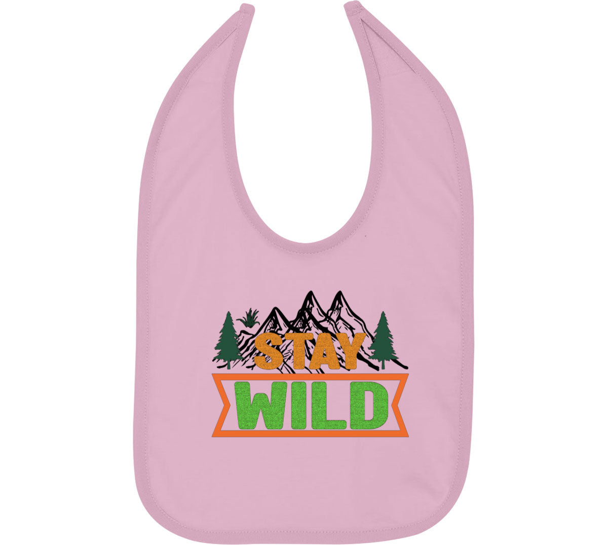 Stay Wild Camp Baby Bib