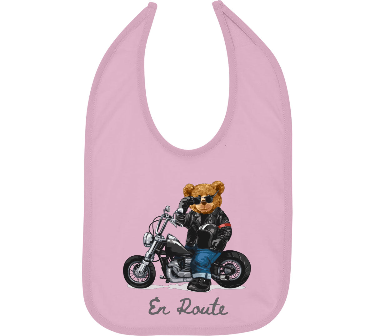 Teddy Bear Biker Baby Bib