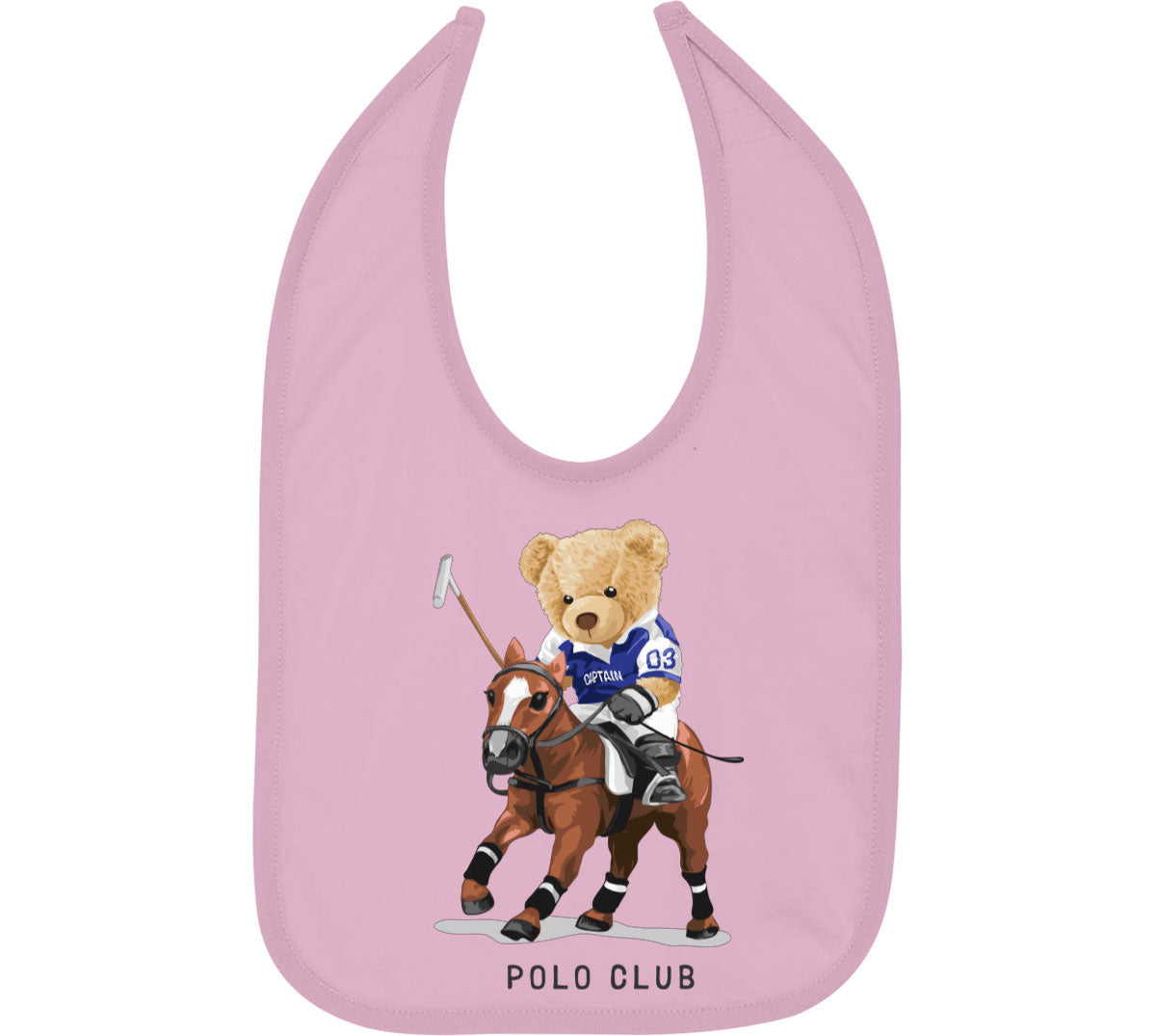 Teddy Bear Polo Baby Bib