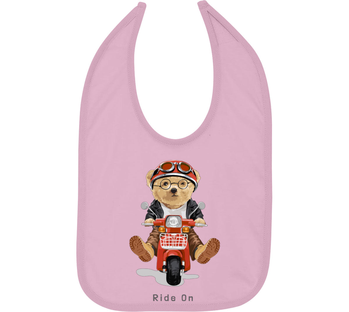 Teddy Bear Ride On Baby Bib