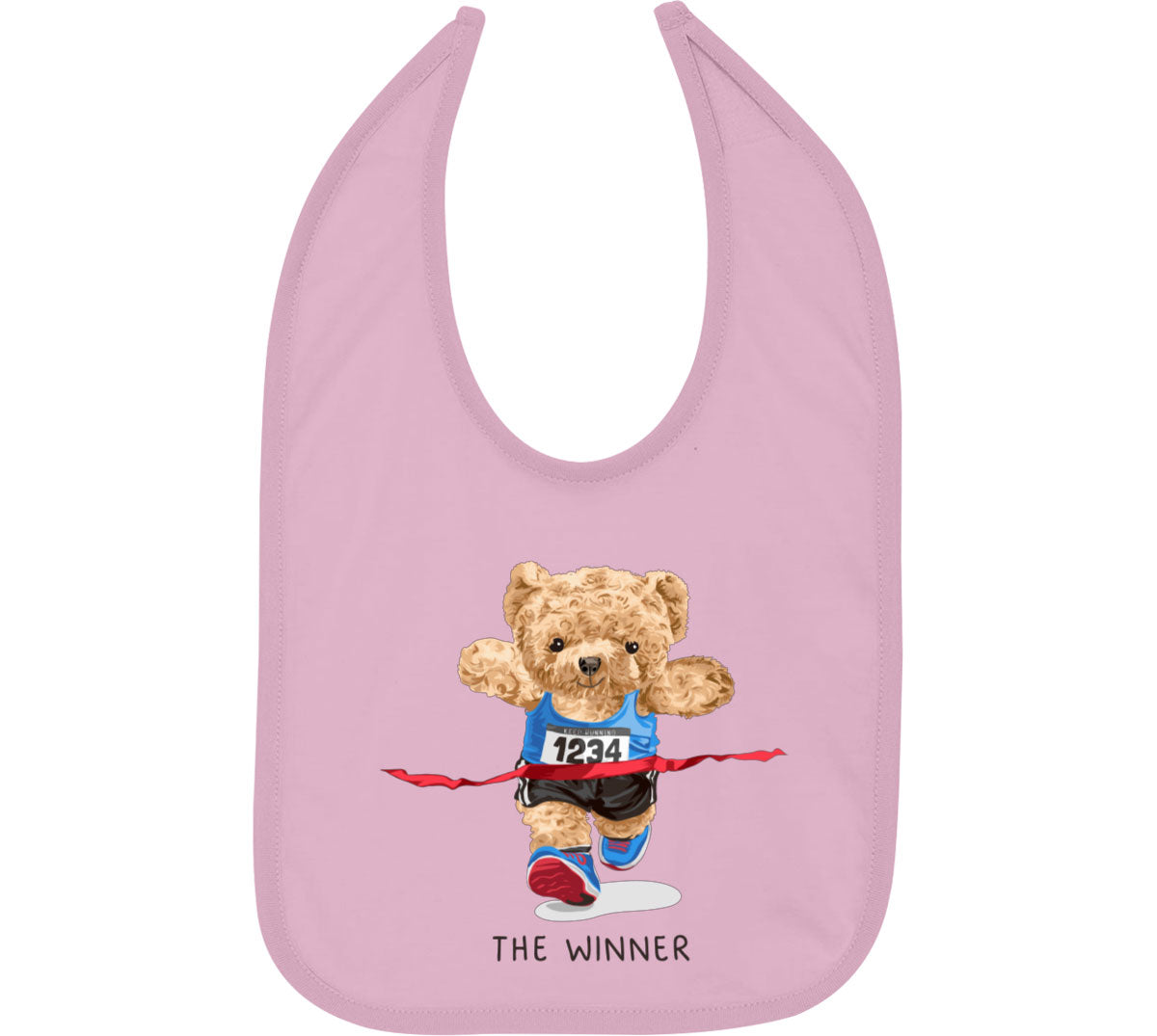 Teddy Bear Runner Baby Bib