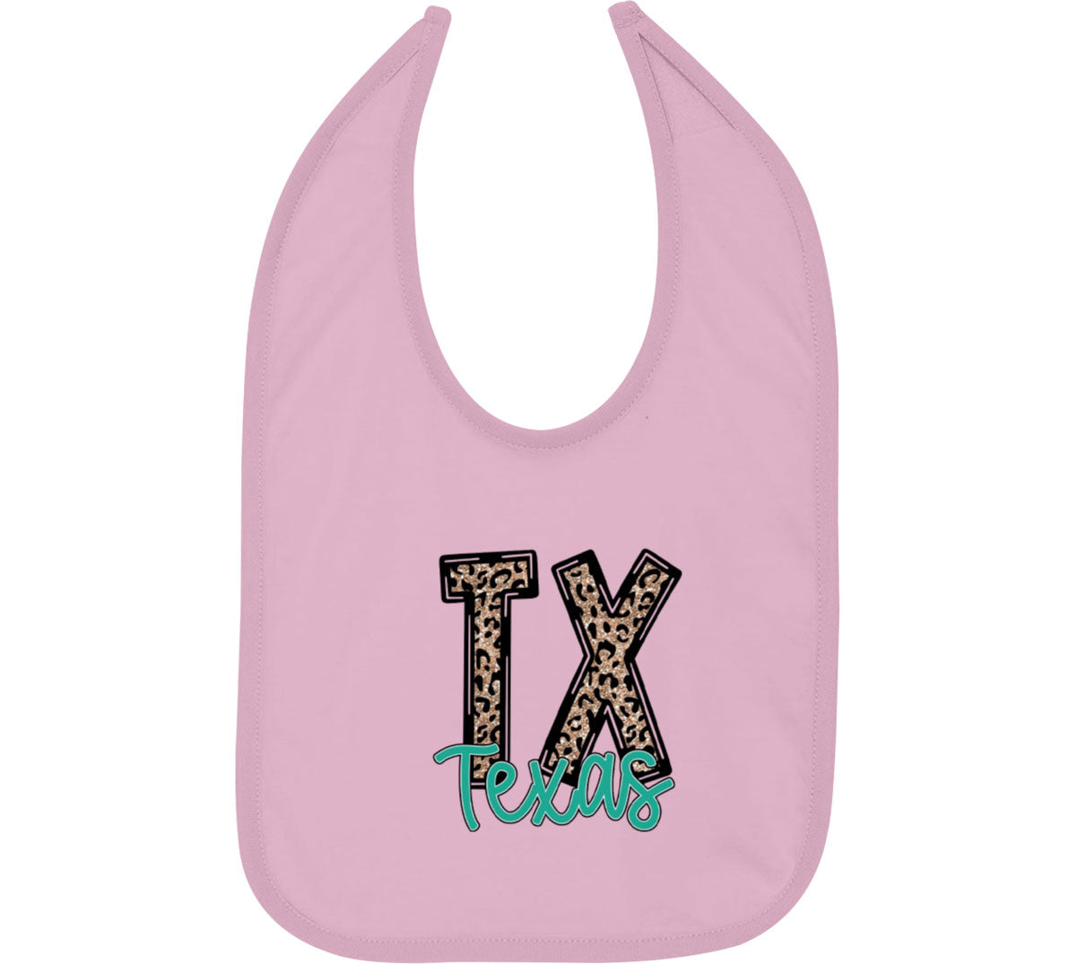 Texas State Abbreviation Baby Bib