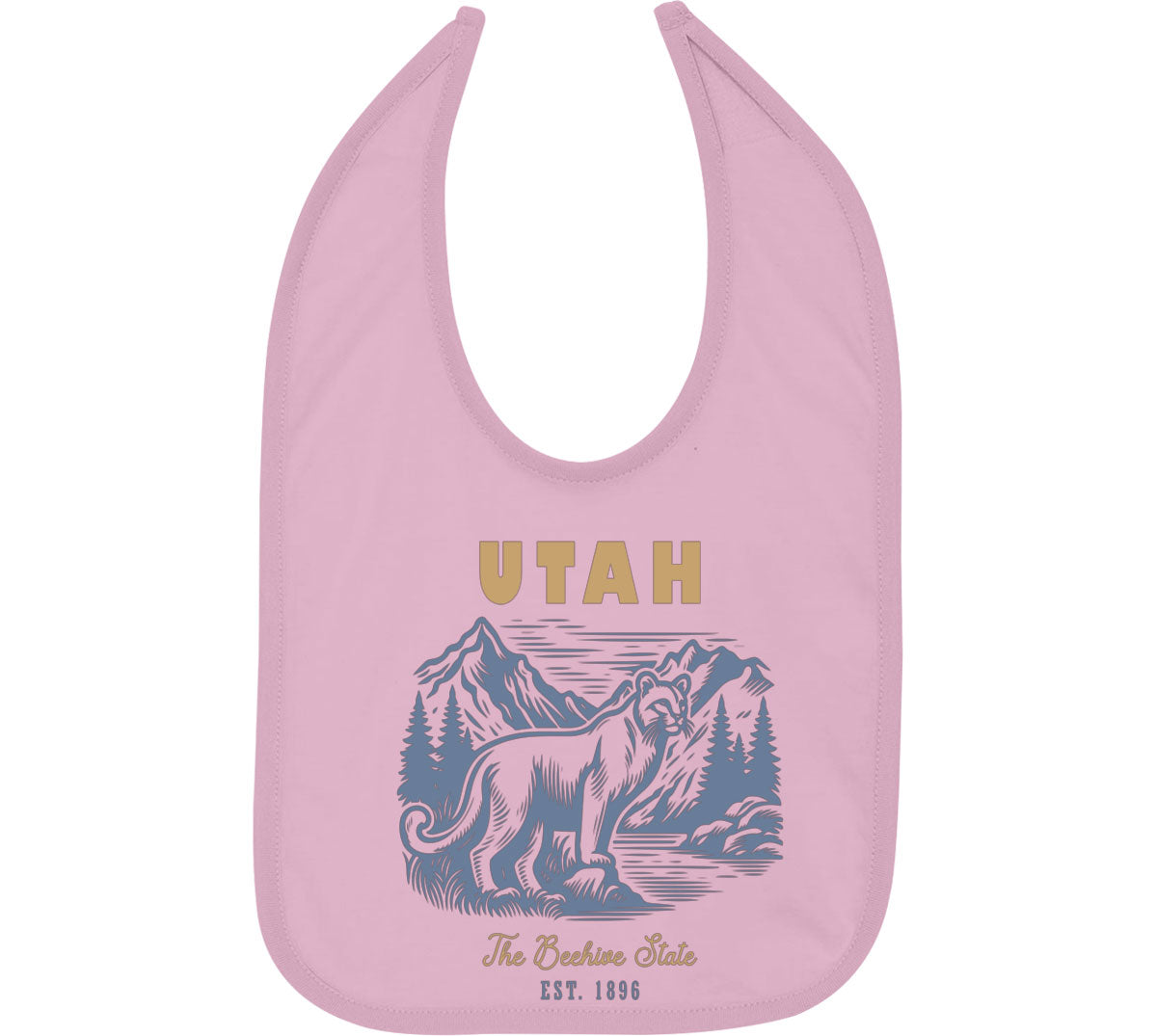Utah State Vintage Baby Bib