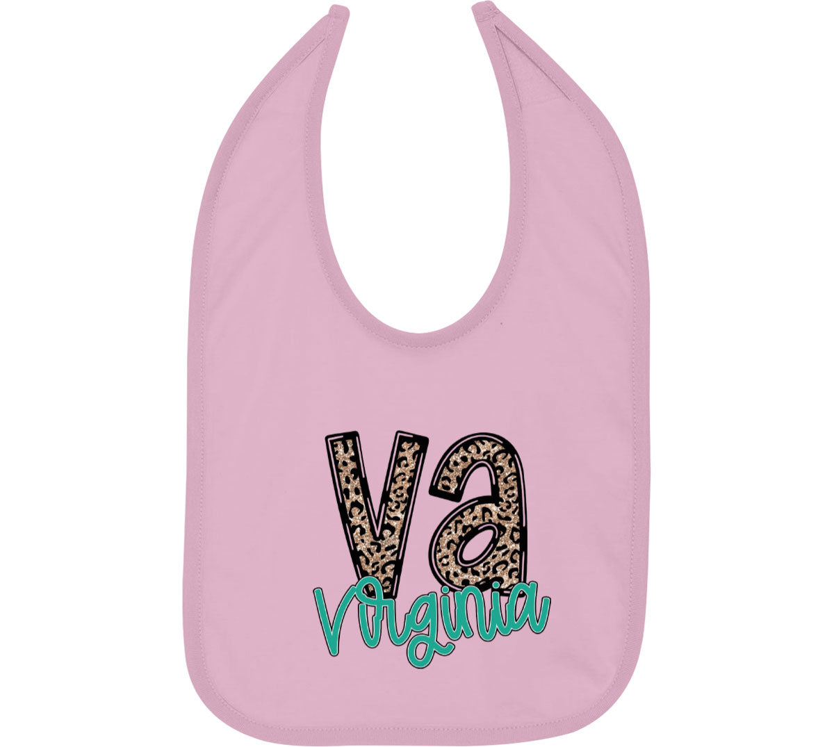 Virginia State Abbreviation Baby Bib