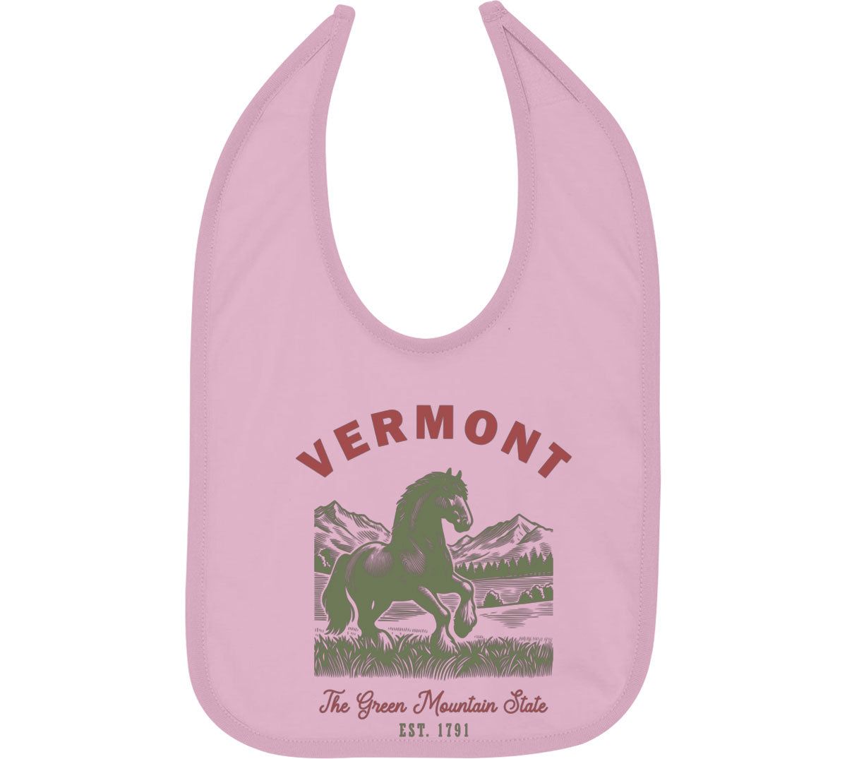 Vermont State Vintage Baby Bib