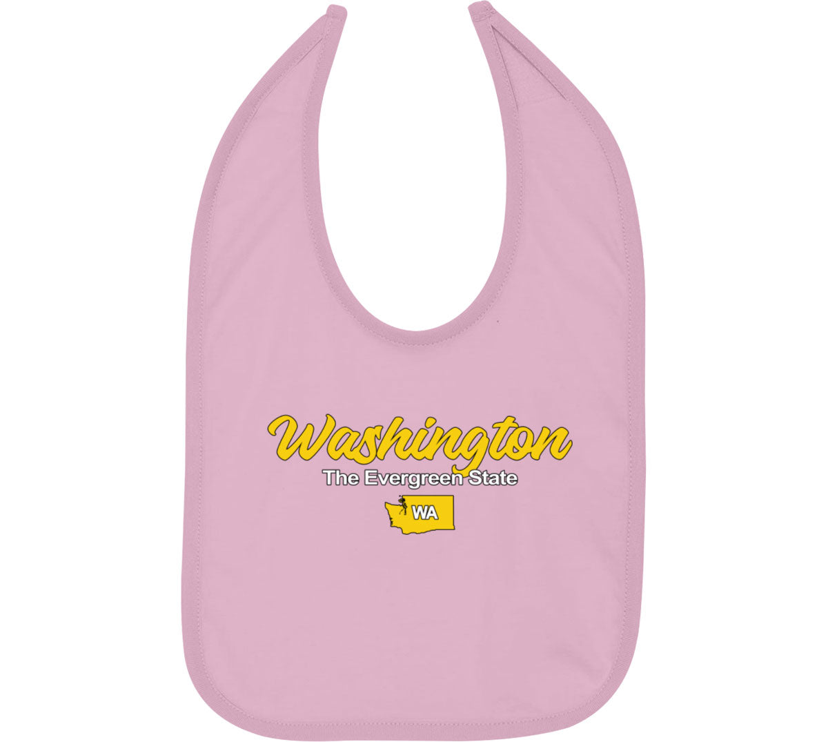 Washington The Evergreen State Baby Bib