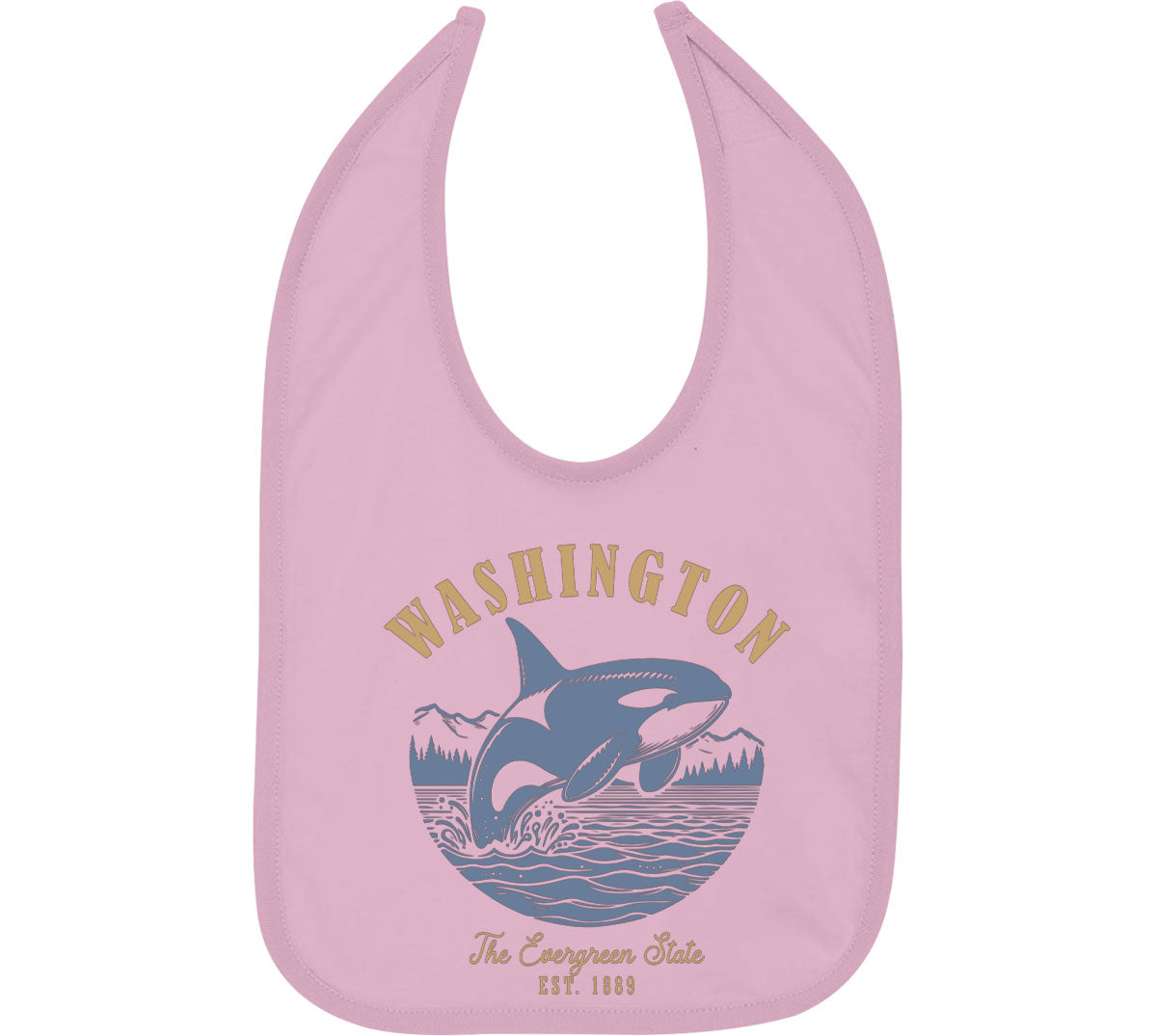 Washington State Vintage Baby Bib