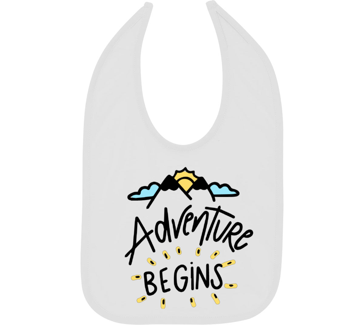 Adventure Begins Camping Baby Bib