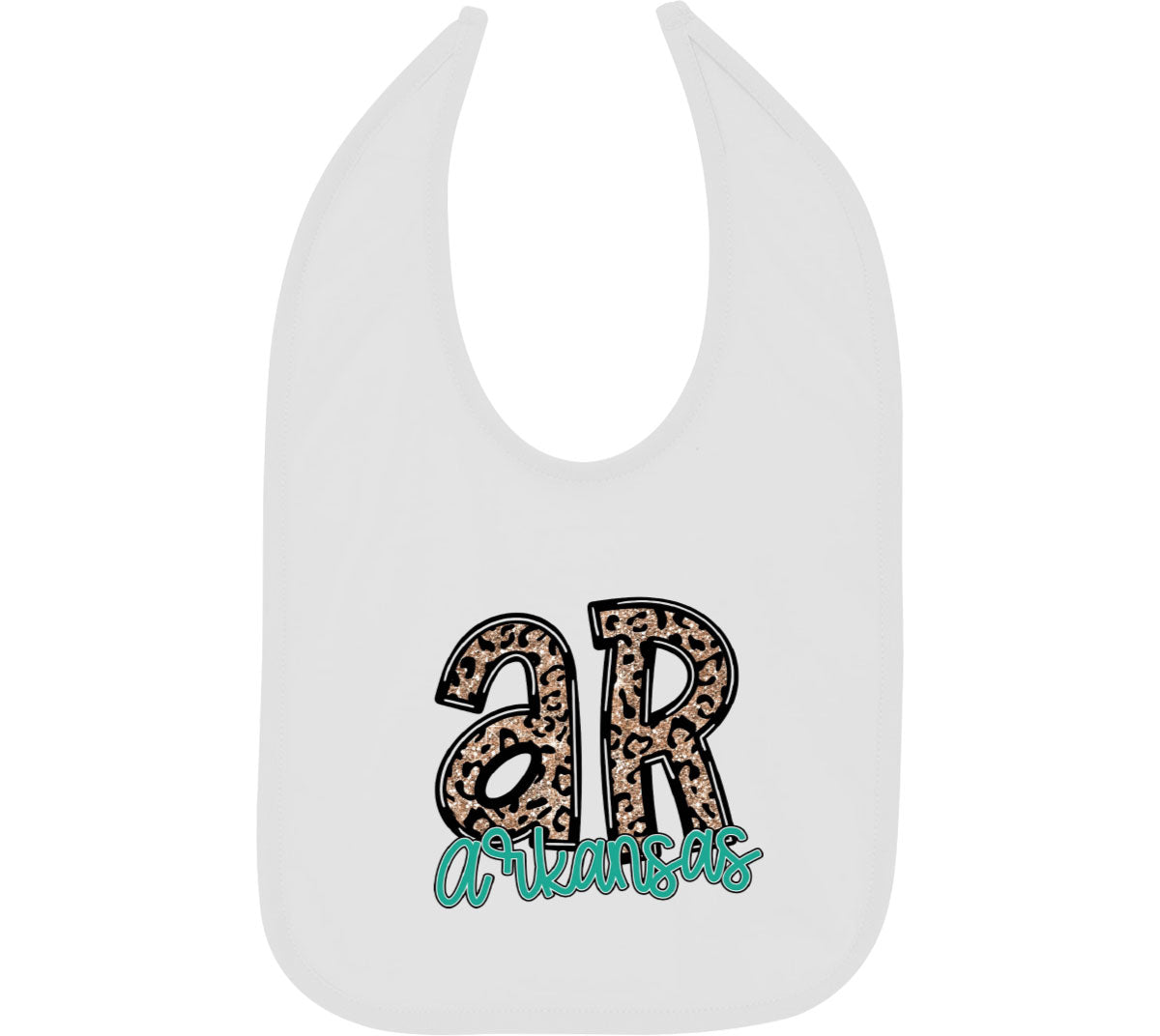 Arkansas State Abbreviation Baby Bib