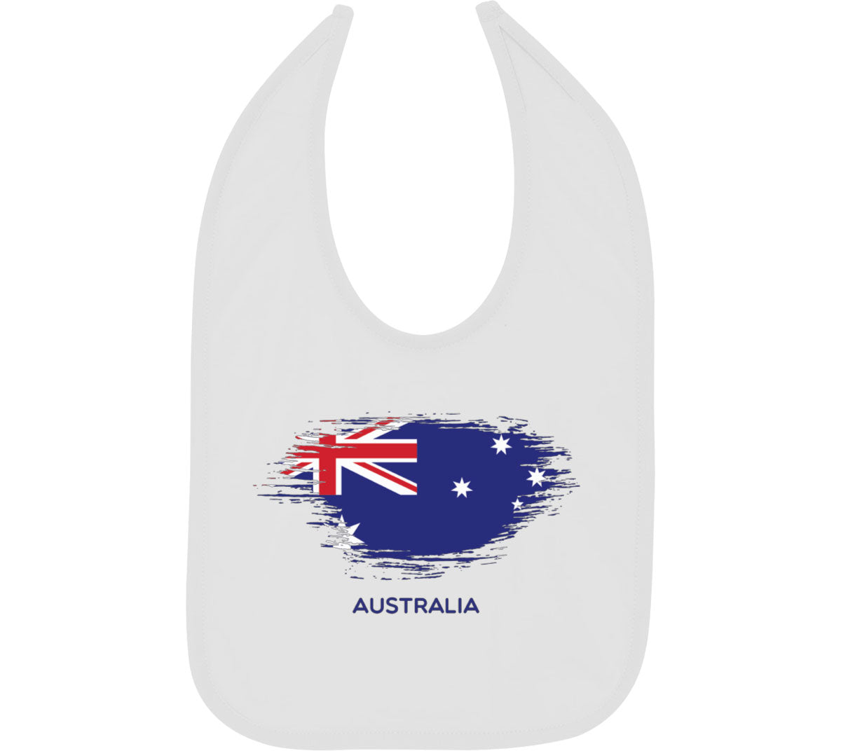 Australia Flag Love Baby Bib