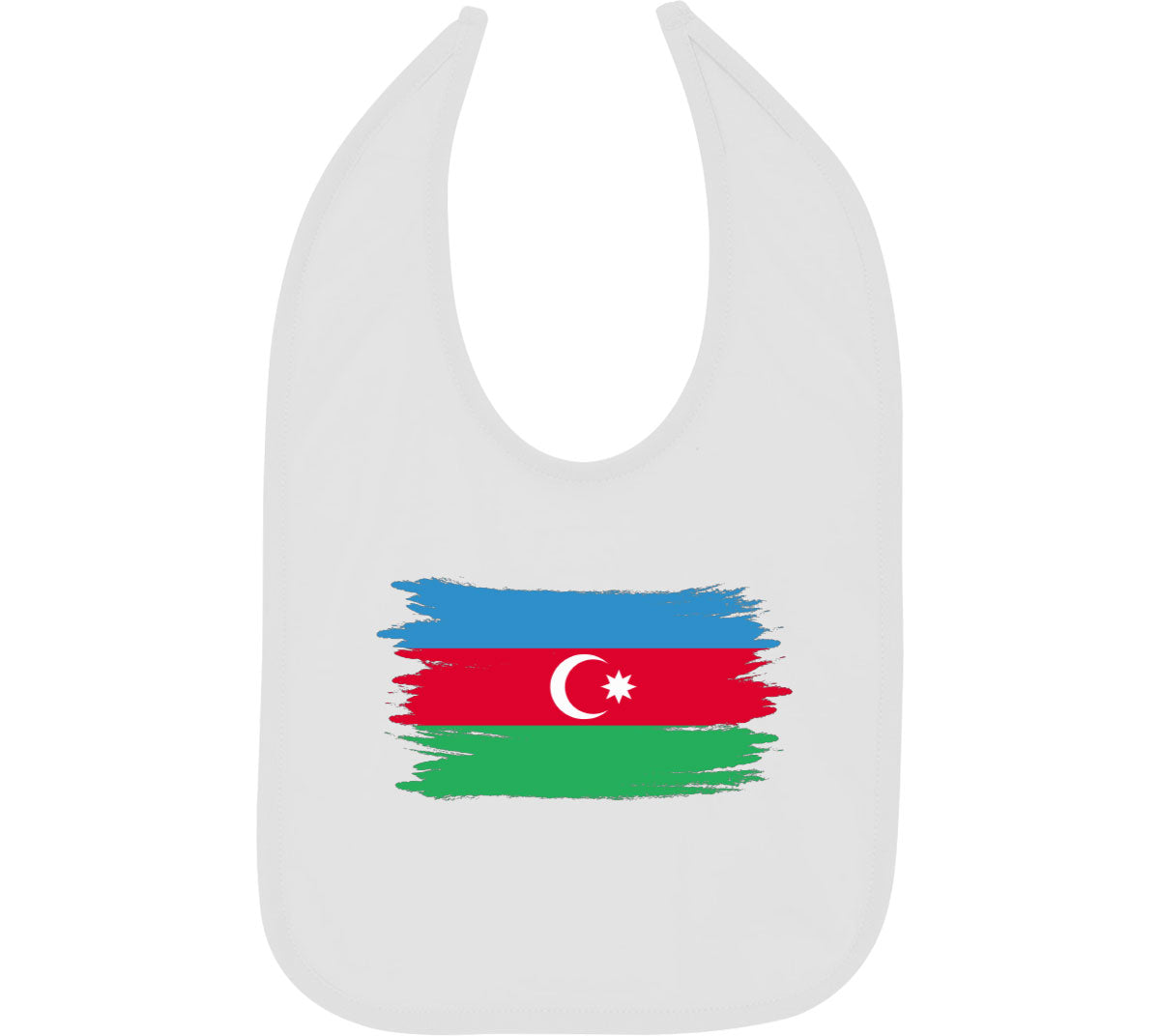 Azerbaijan Flag Baby Bib