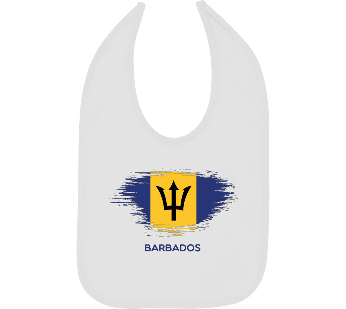 Barbados Flag Baby Bib