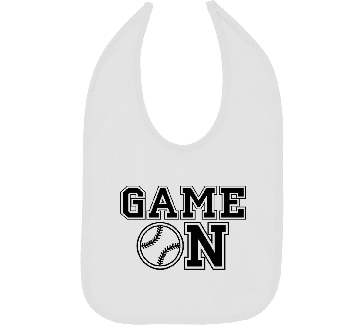 Baseball Game On Baby Bib