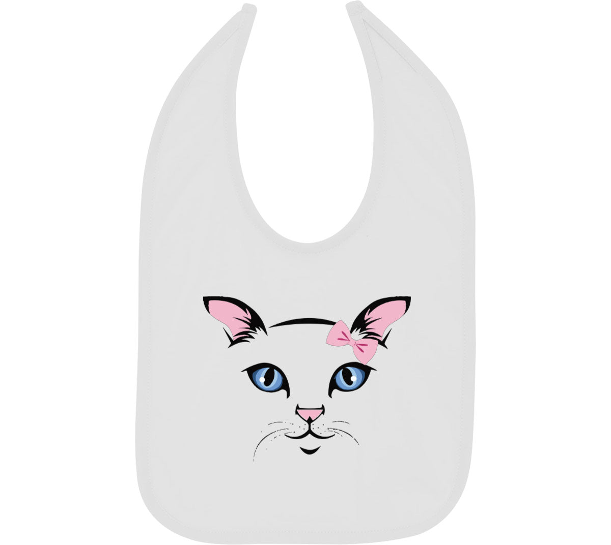 Blue Eyes Cat Baby Bib