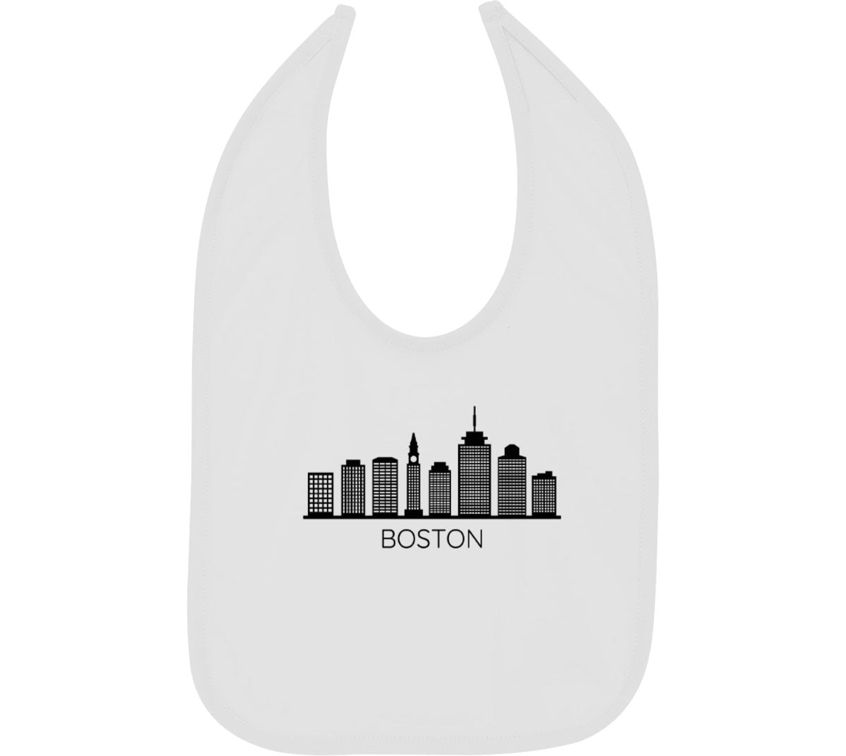 Boston Skyline Baby Bib