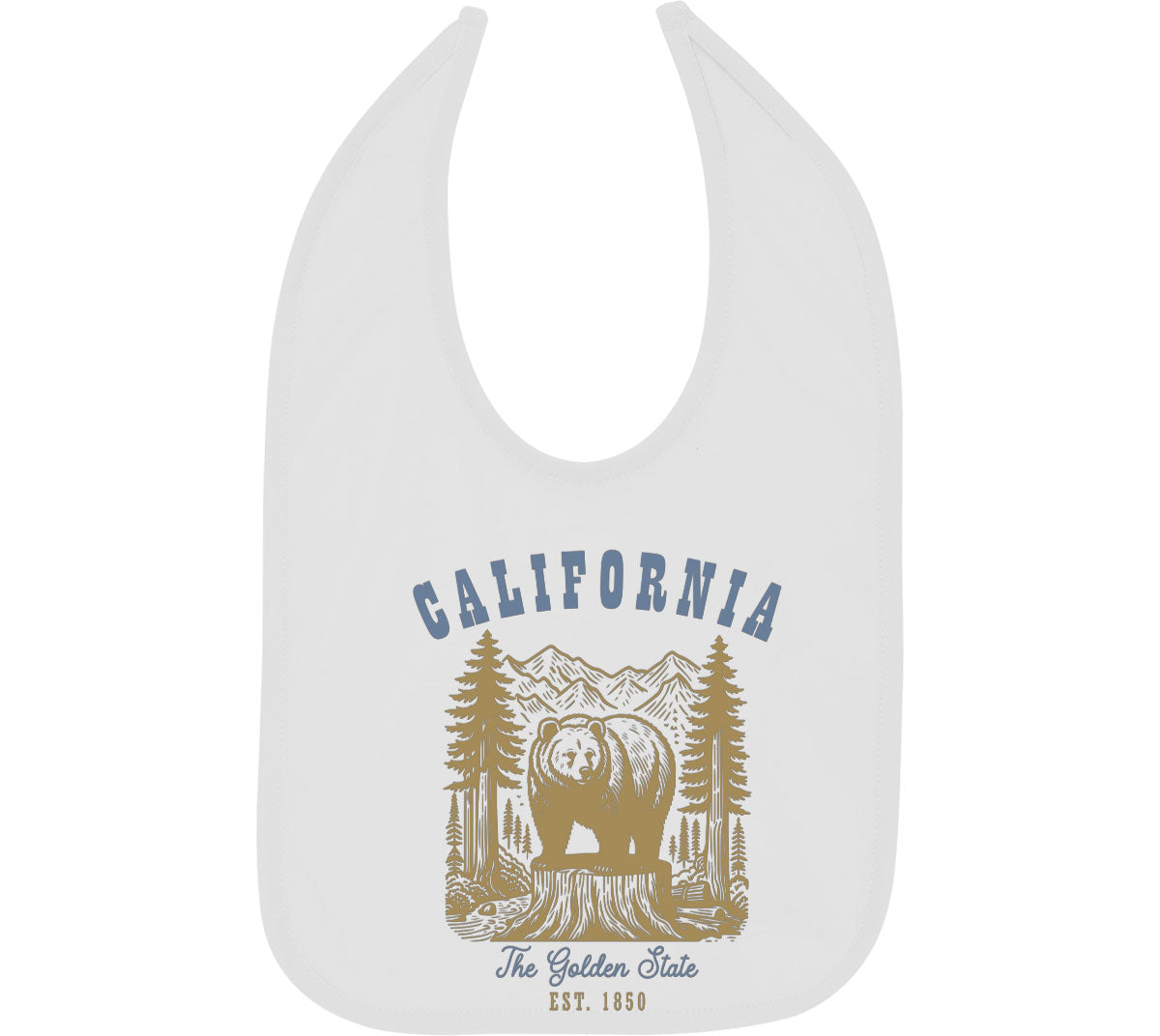 California State Vintage Baby Bib