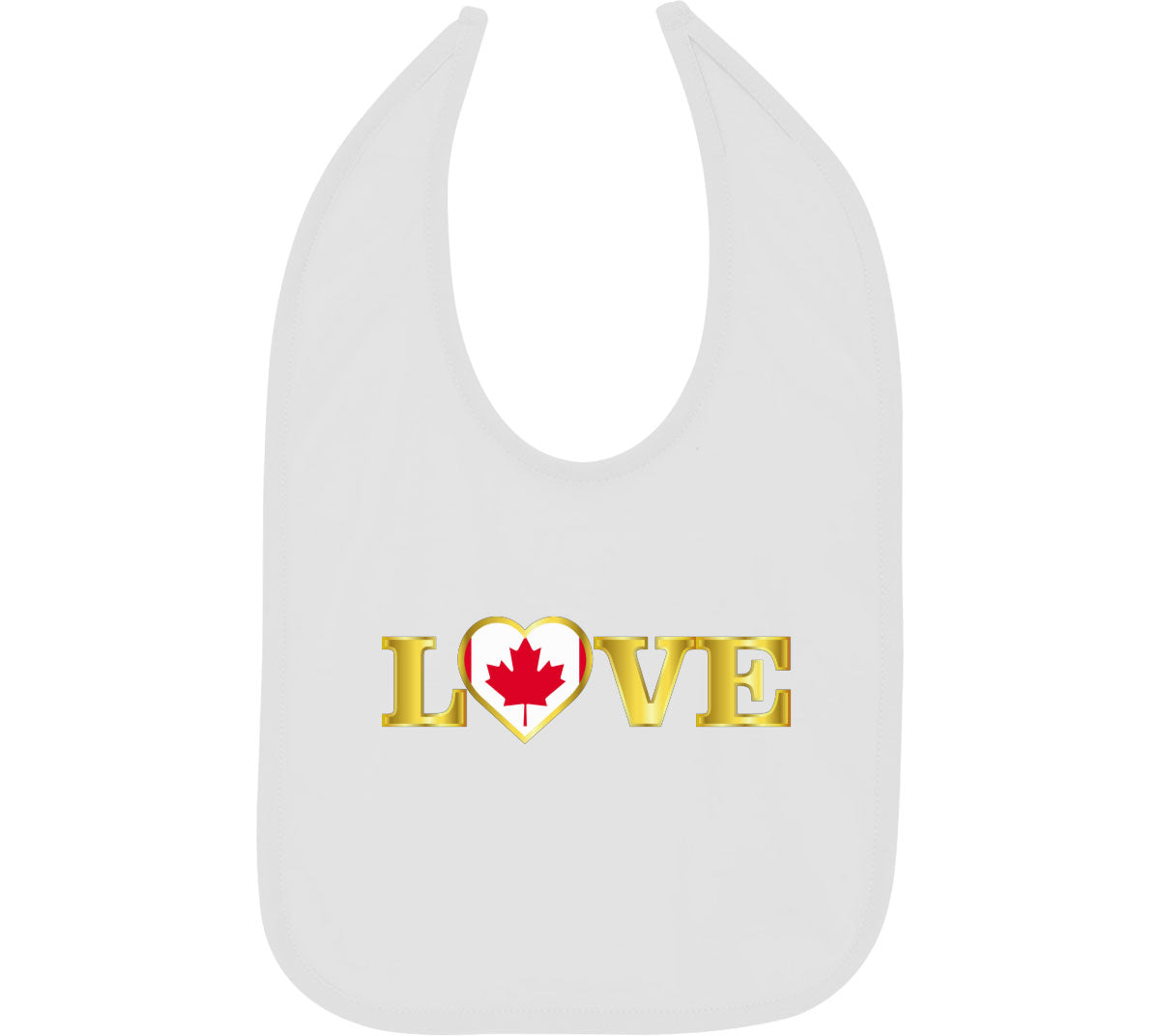 Canada Love Baby Bib