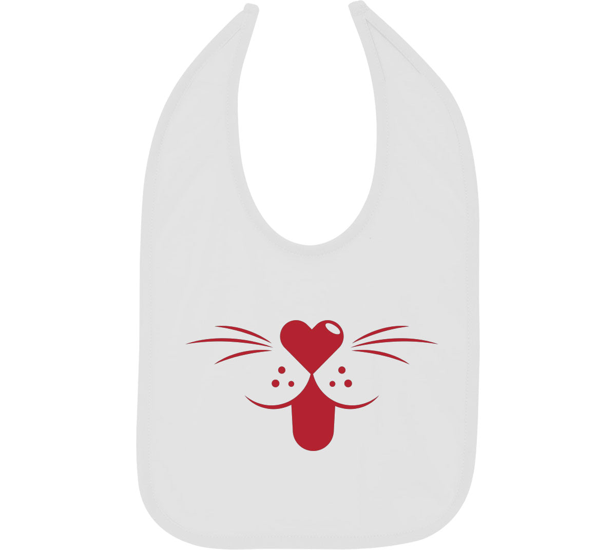 Cartoon Cat Mouth Baby Bib