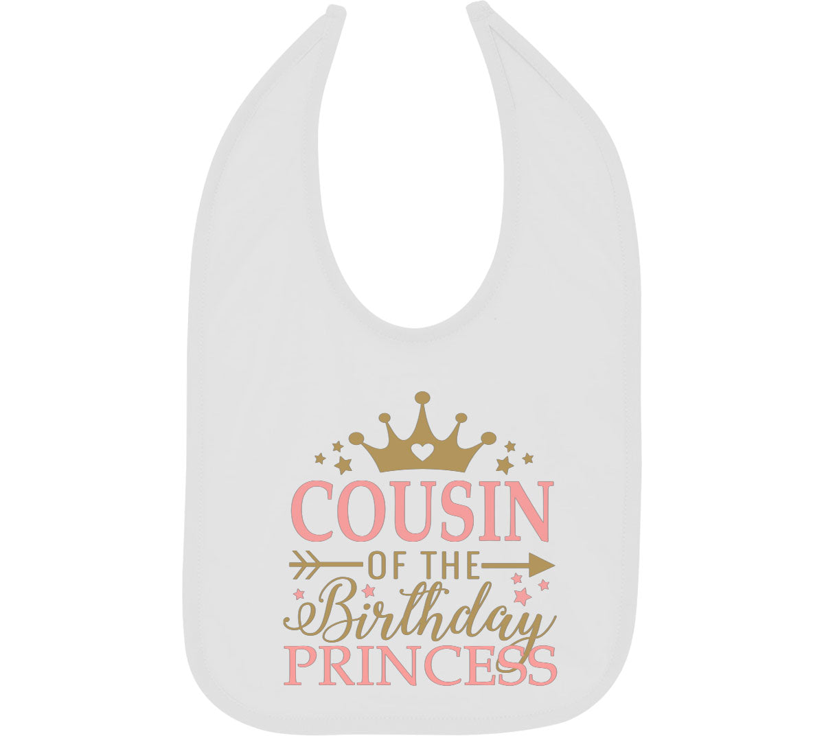 Cousin Of The Birthday Princess Baby Bib