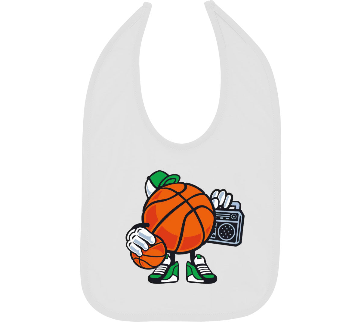 Cute Basketball Baby Bib