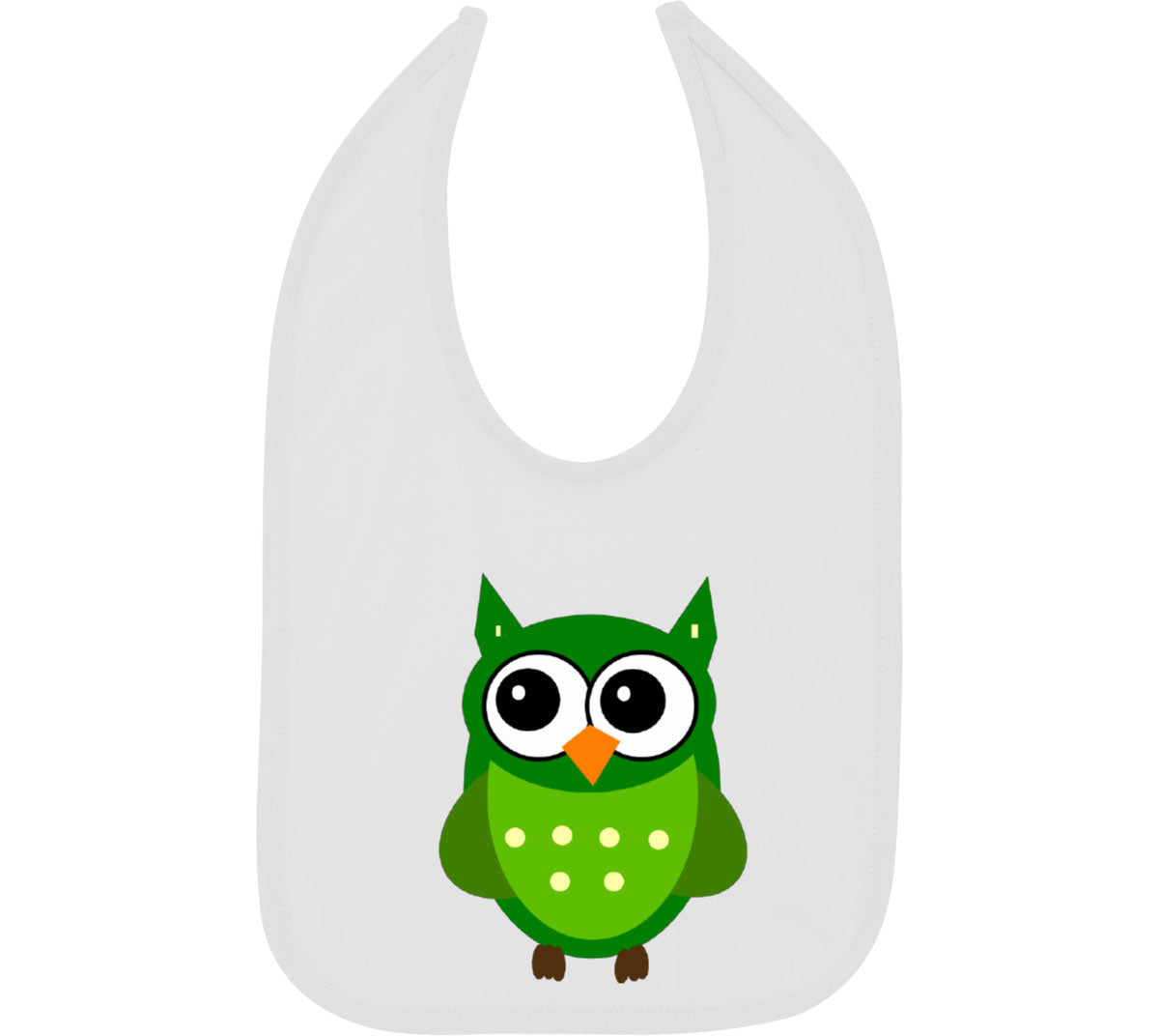 Cute Owl Cartoon Baby Bib