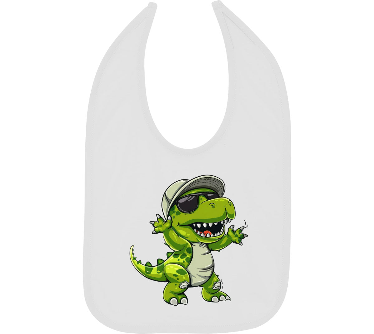 Dabbing Dinosaur Baby Bib