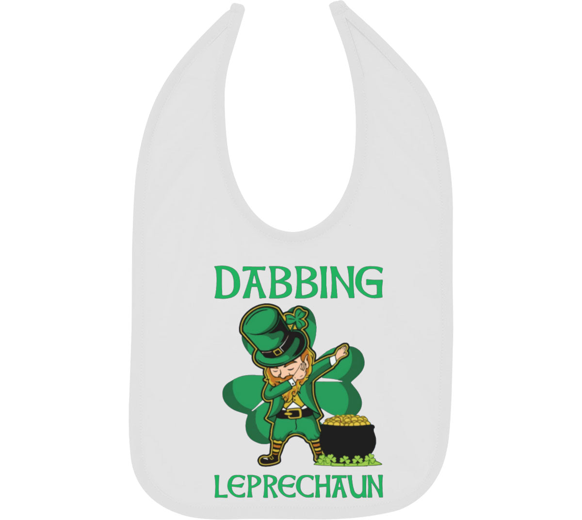 Dabbing Leprechaun St. Patrick's Day Baby Bib