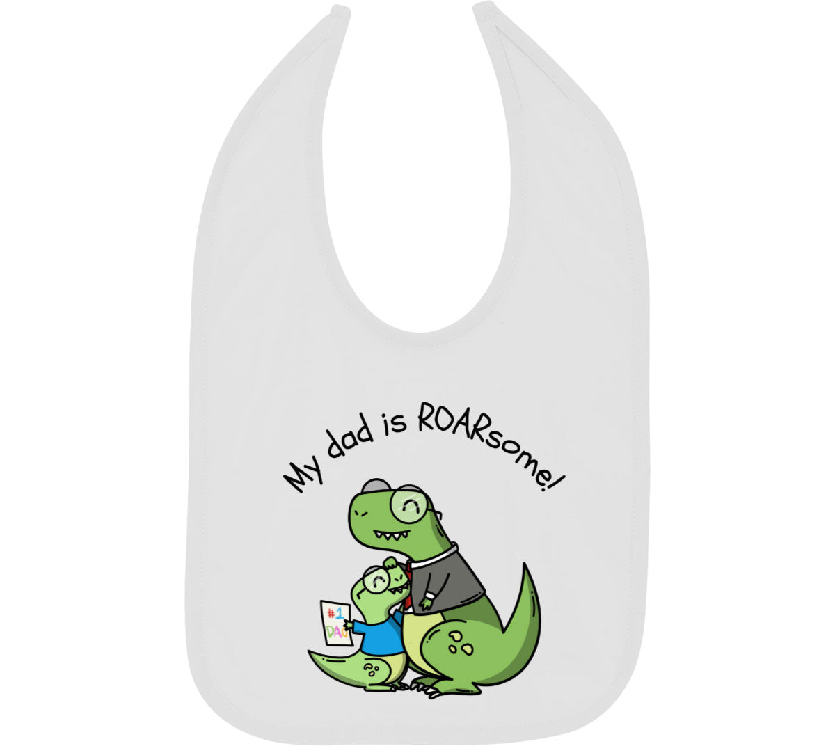 My Dad Is Roarsome Father's Day Baby Bib