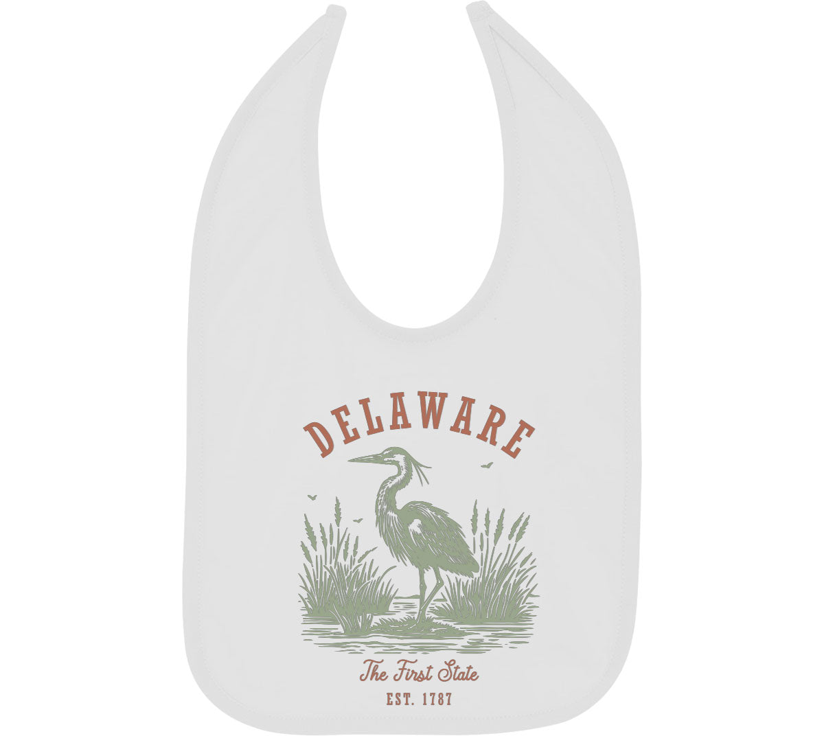 Delaware State Vintage Baby Bib