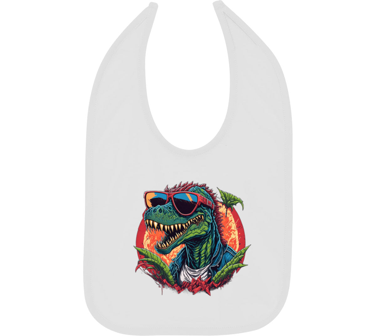 Colorful Dinosaur  Baby Bib