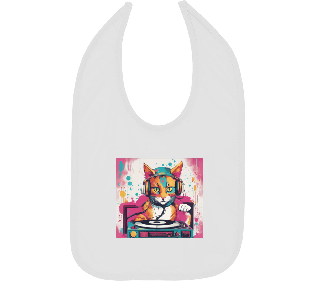 Dj Cat Baby Bib