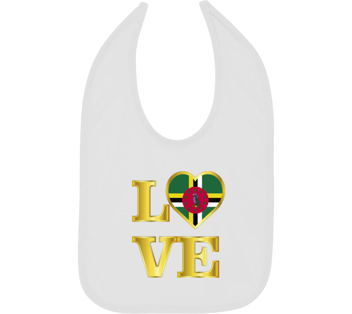 Dominica Love Baby Bib