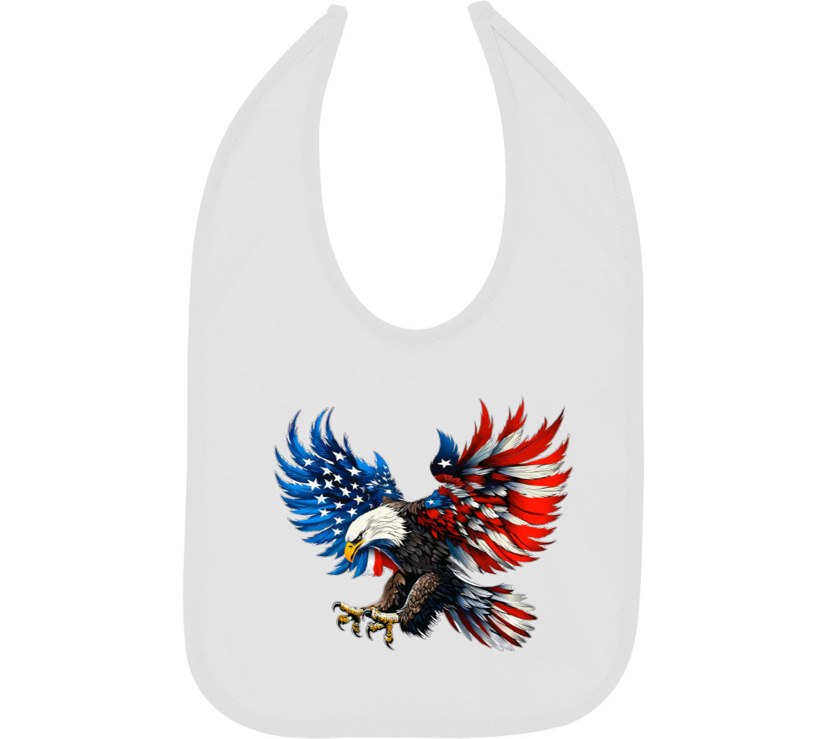 American Eagle Flag Independence Day Patriotic Baby Bib