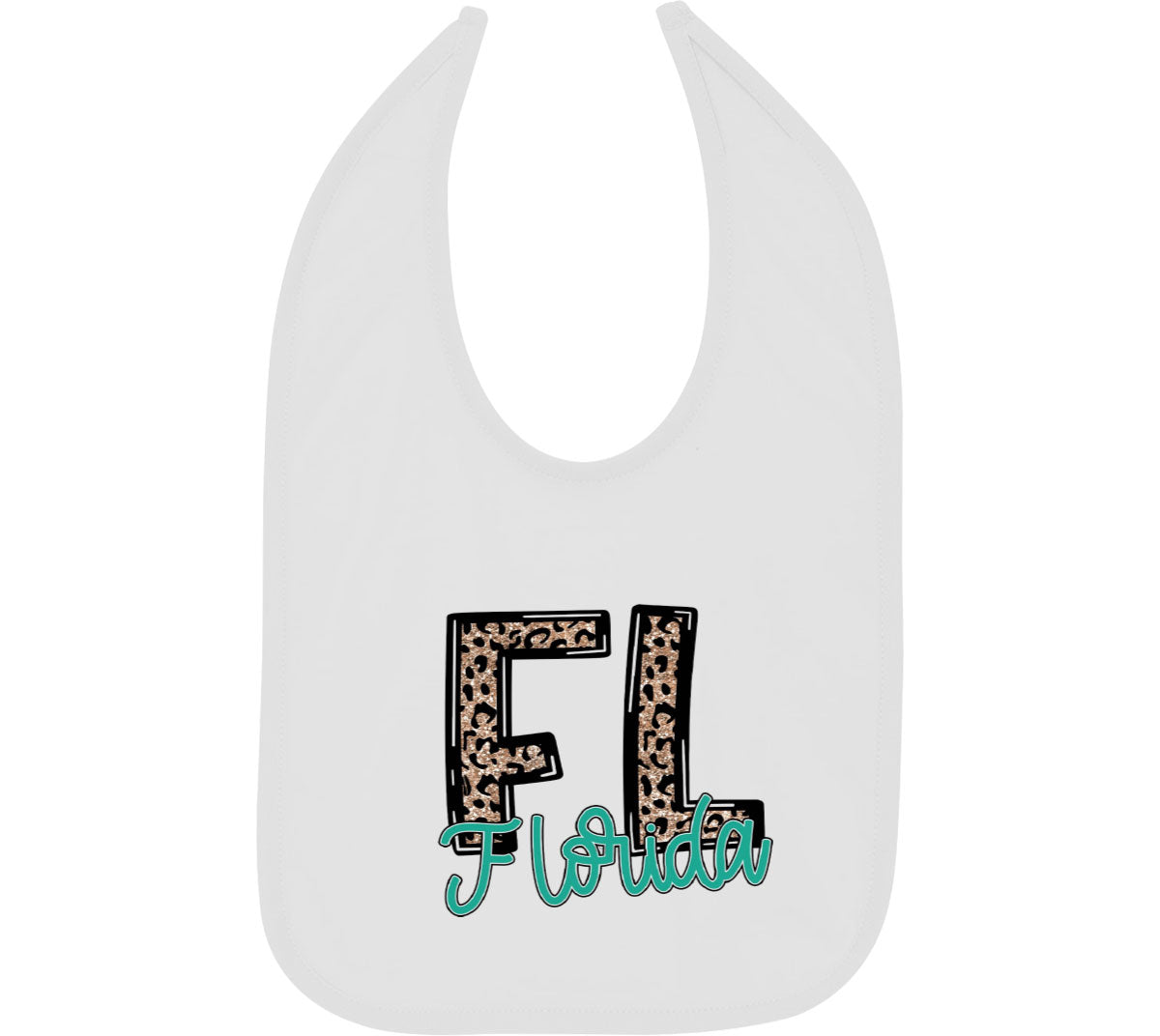 Florida State Abbreviation Baby Bib