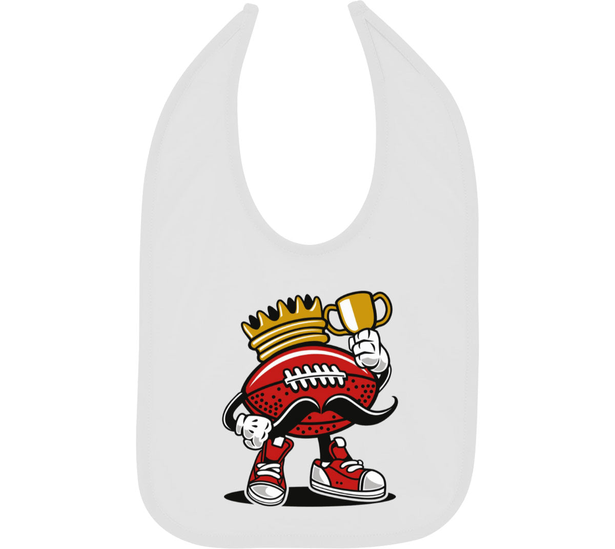 Football King Baby Bib