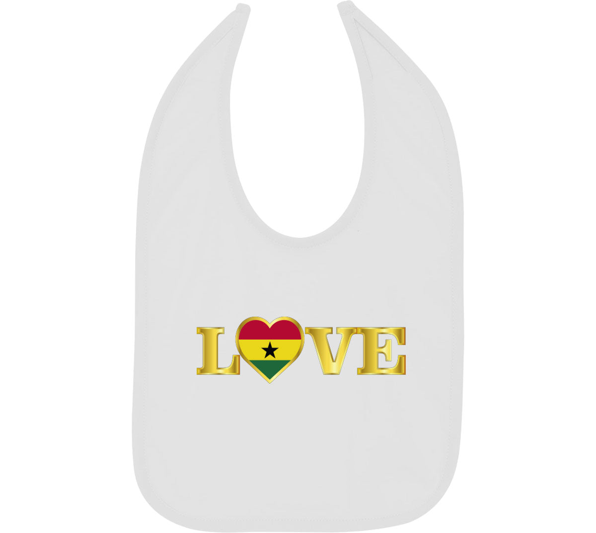 Ghana Love Baby Bib