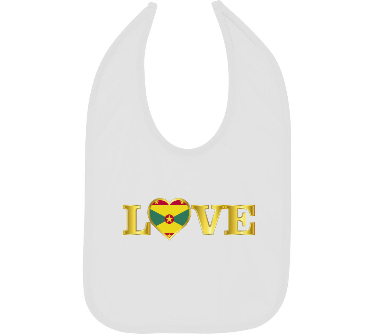 Grenada Love Baby Bib