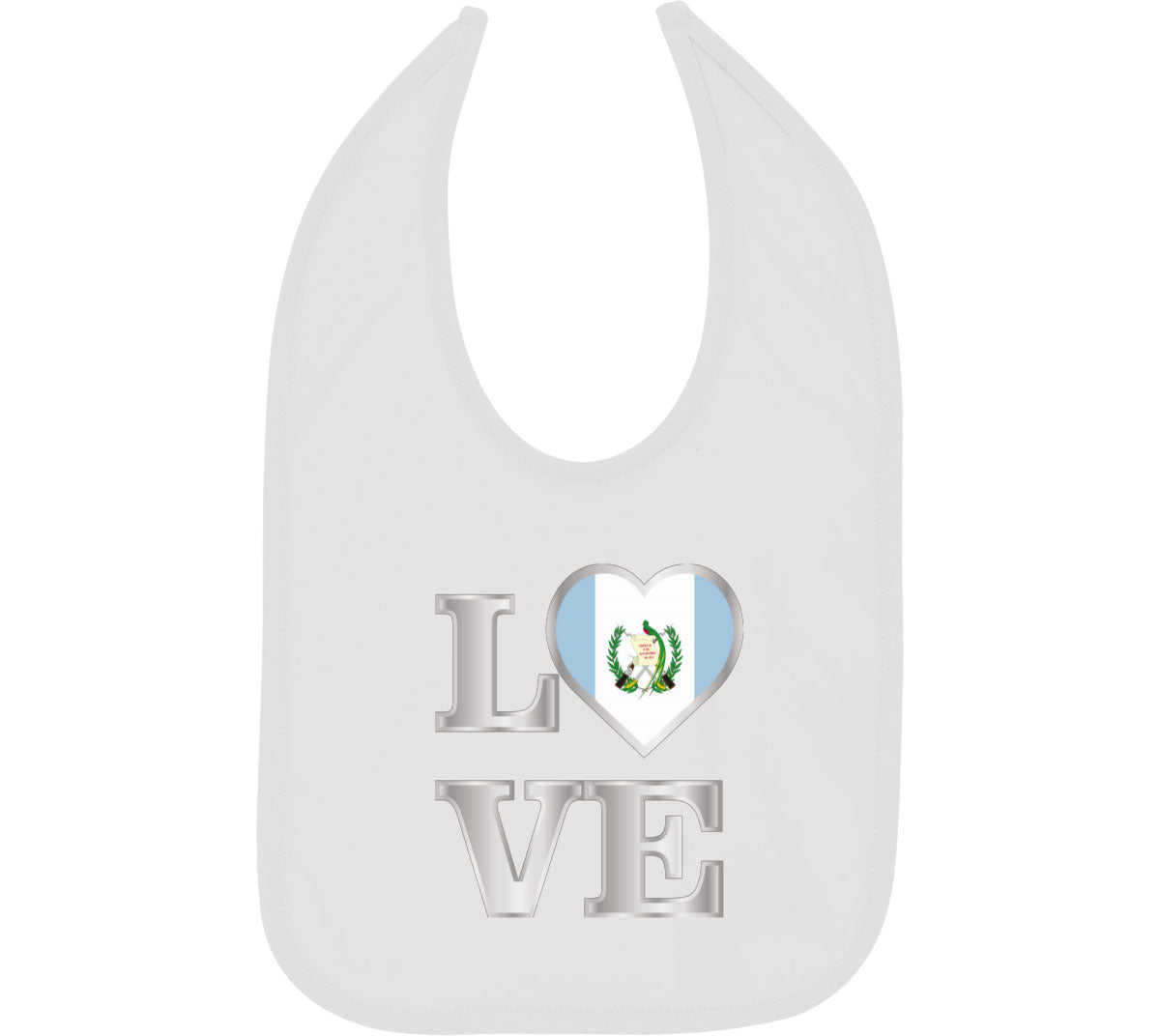 Guatemala Love Baby Bib