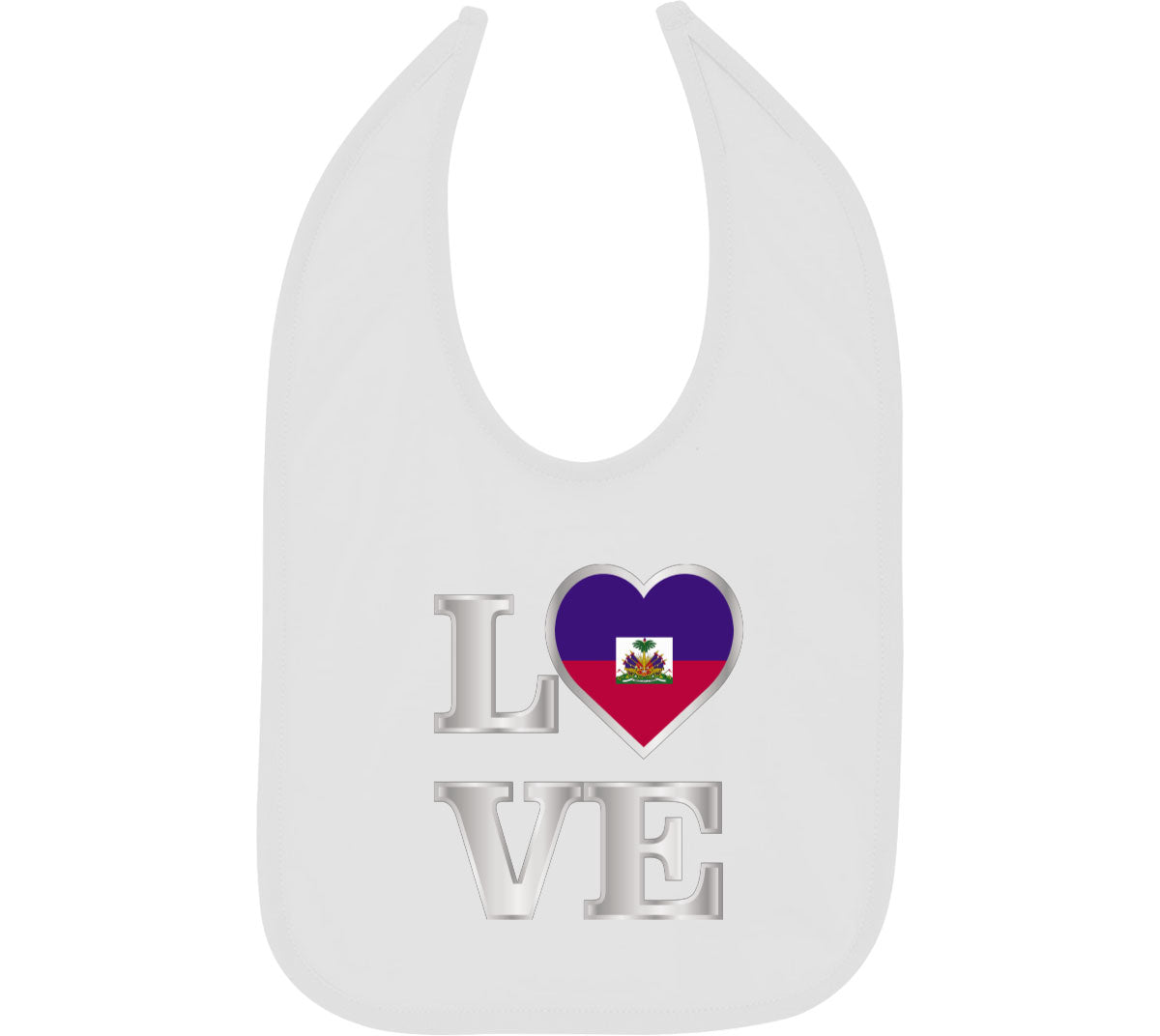 Haiti Love Baby Bib