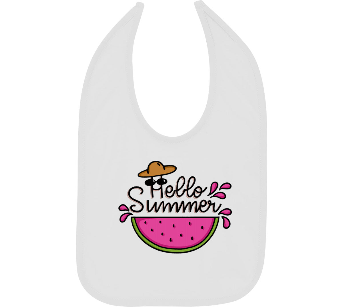 Hello Summer Baby Bib