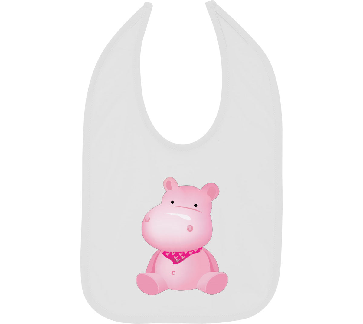 Cute Hippopotamus Baby Bib