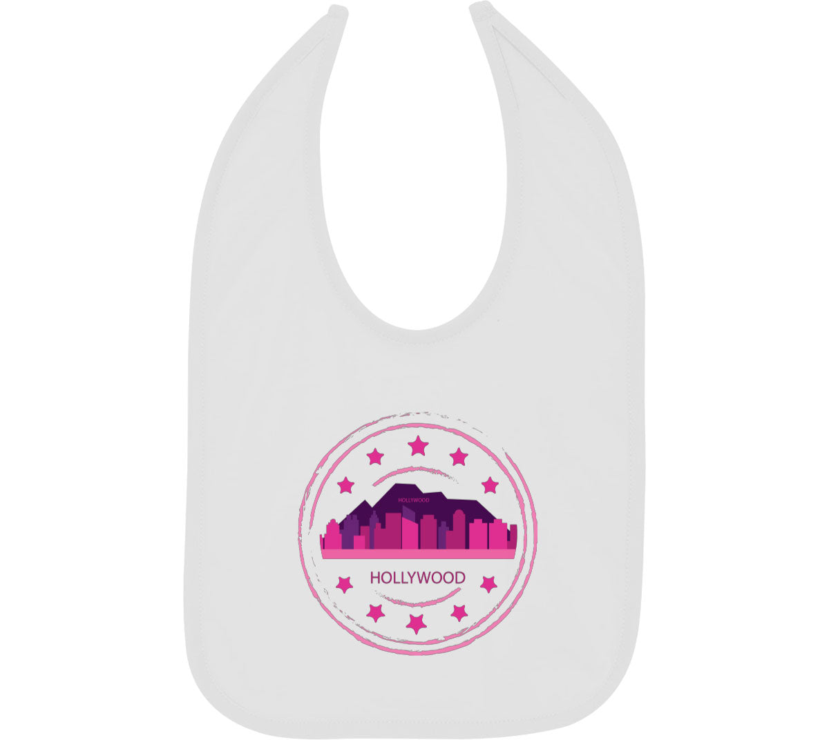 Hollywood Stamp Baby Bib