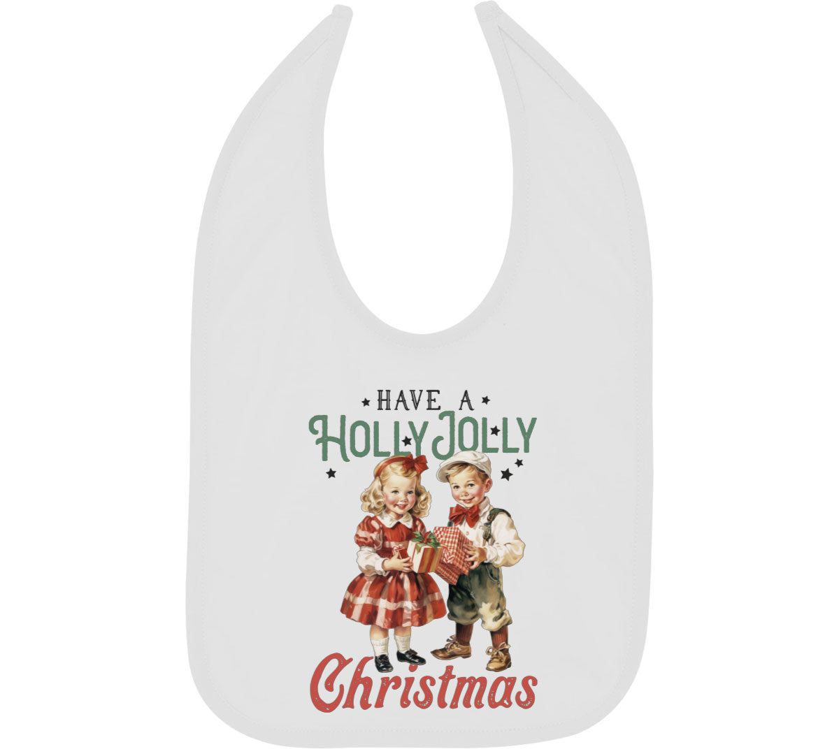 Have A Holly Jolly Christmas Baby Bib