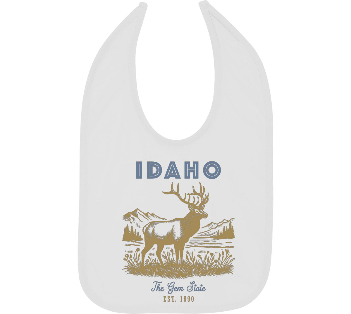 Idaho State Vintage Baby Bib