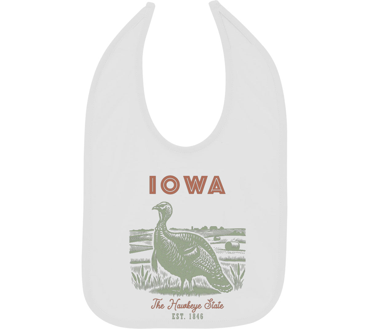 Iowa State Vintage Baby Bib