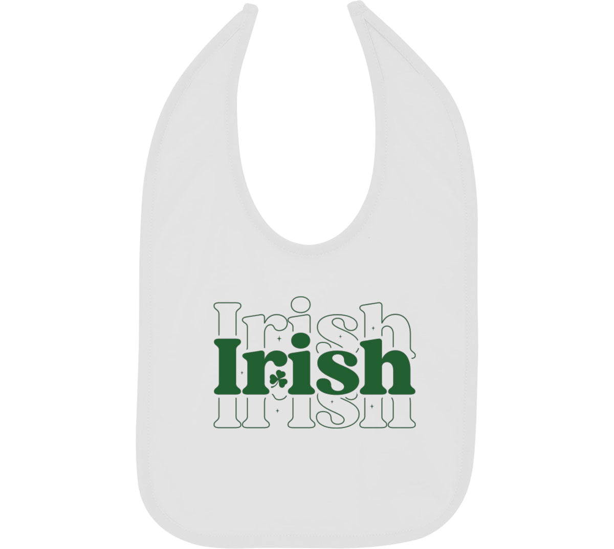 Irish Typography St. Patrick's Day Baby Bib