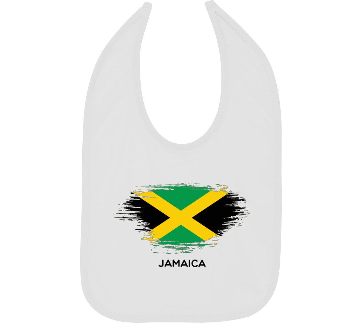 Jamaica Flag Baby Bib